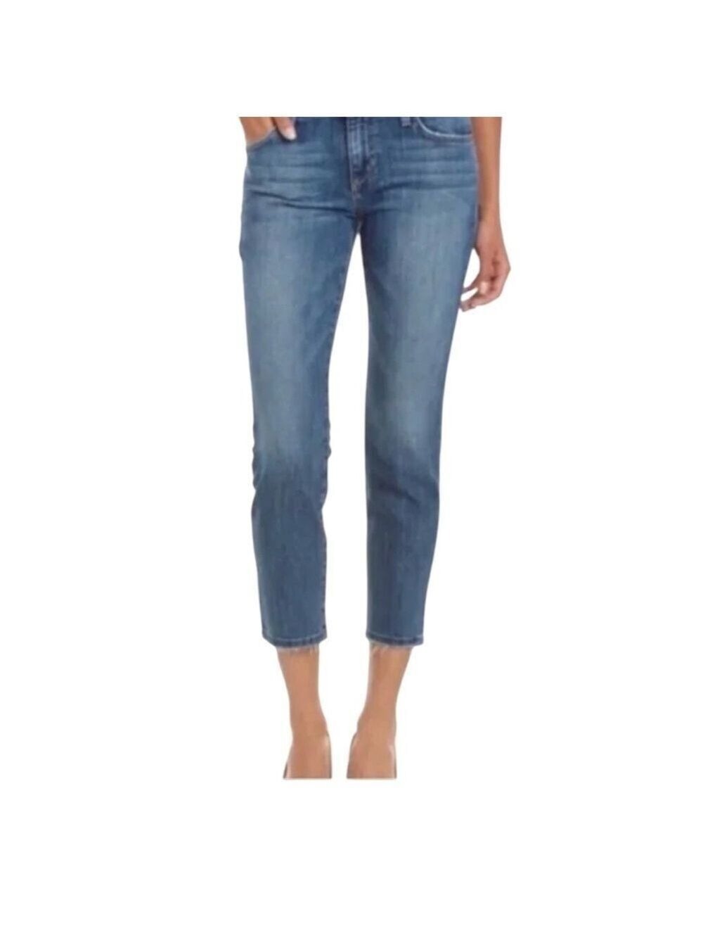 JOE’S JEANS Roxy Mid Rise Raw Hem Jeans size 25